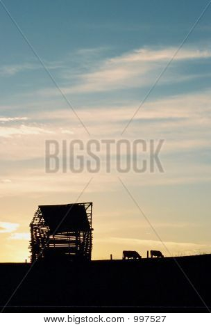 Abend-Landschaft