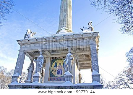 a sunny winter day in munic - germany