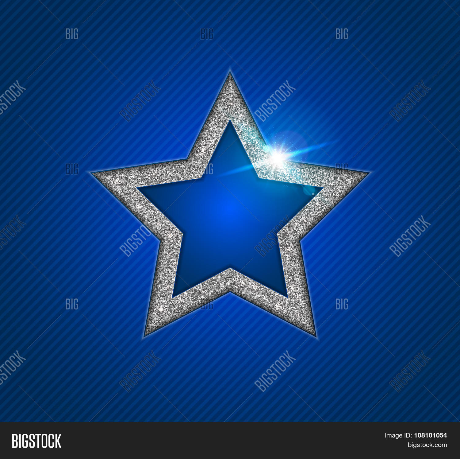 Silver Shining Star Vector & Photo (Free Trial) | Bigstock