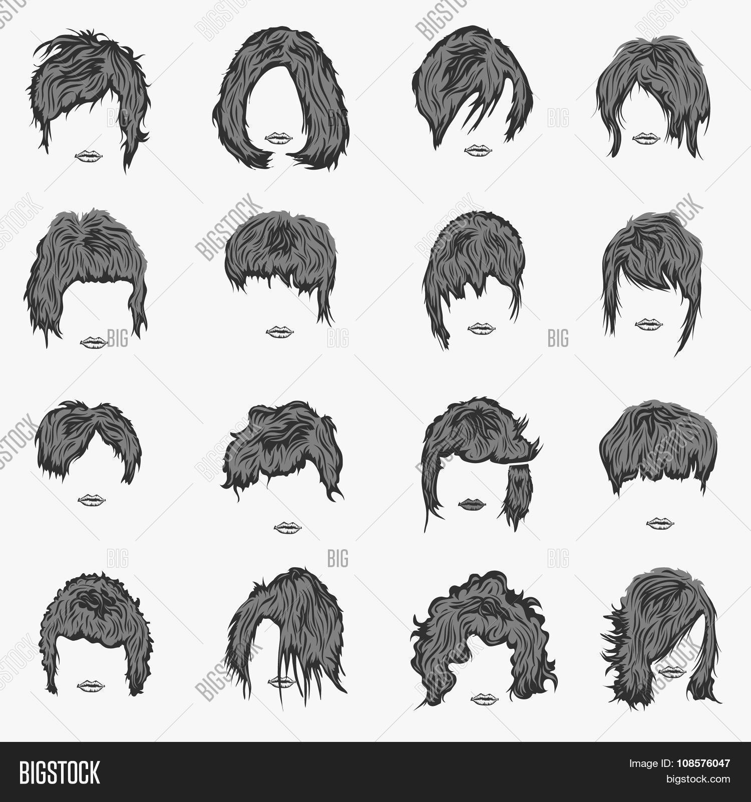 Vector Set Women Vector & Photo (Free Trial) | Bigstock