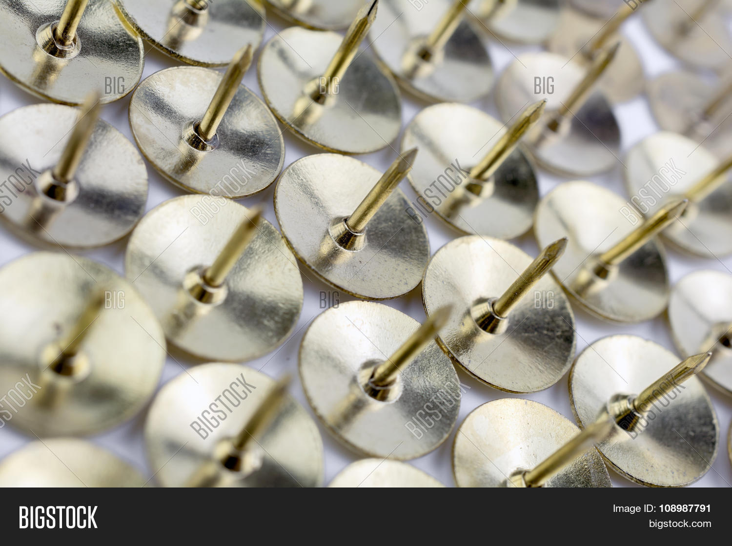 Wall Thumbtacks White Image & Photo (Free Trial) Bigstock