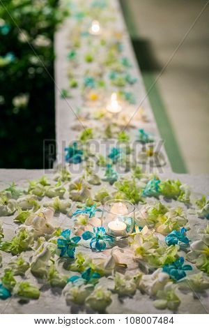 Outdoor Wedding Aisle At A Destination Wedding