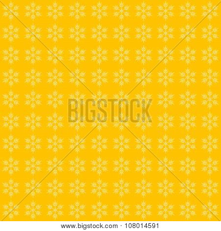 Orange Snowflakes  Pattern