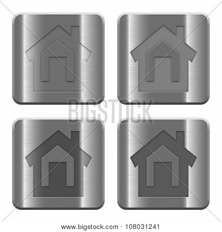 Metal Home Buttons