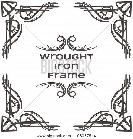 Wrought Iron Frame Seven