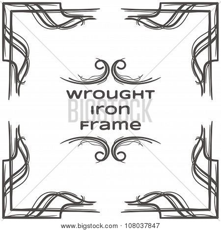 Wrought Iron Frame Ten