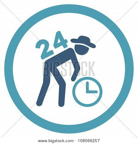 Around The Clock Work Icon