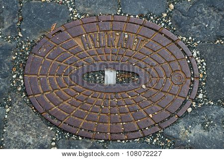 Cast Iron Manhole Cover.
