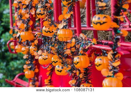 Halloween, Pumpkins And Halloween Scenery