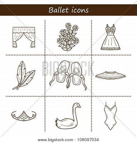 Objects on ballet them