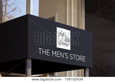Saks Fifth Avenue Men's Store Entrance