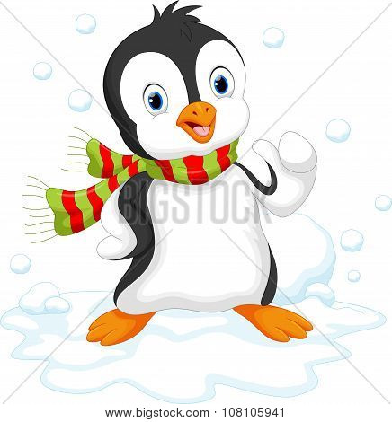 Cute penguin cartoon