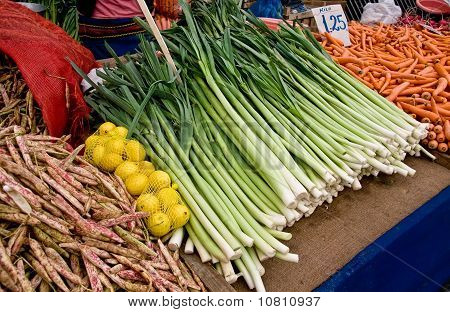 Økologiske friske grøntsager på en Street Market i Istanbul, Tyrkiet.
