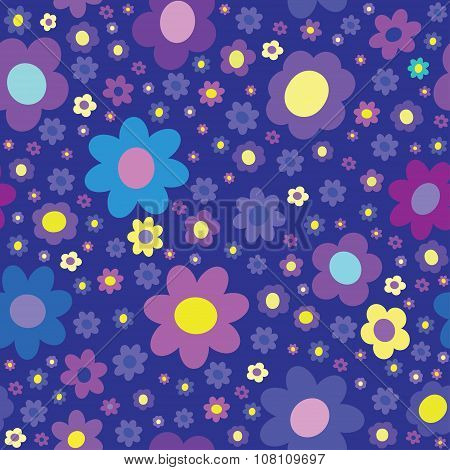 Abstract seamless background. Flowers