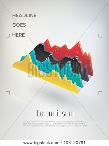 Abstract vector infographic element.