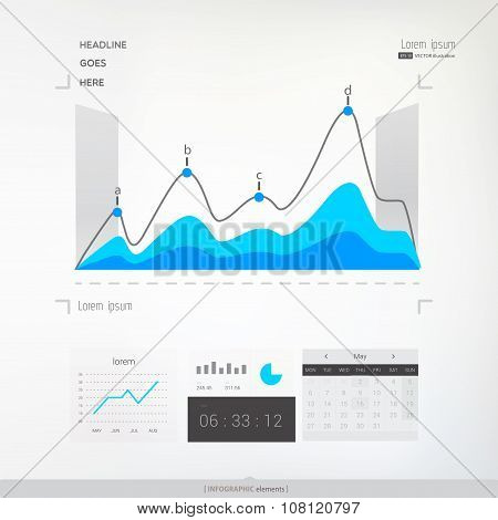 Abstract infographic graph