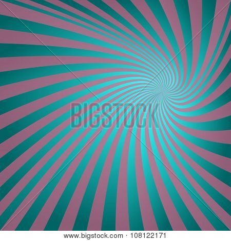 Cyan vintage spiral background
