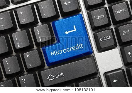 Conceptual Keyboard - Microcredit (blue Key)