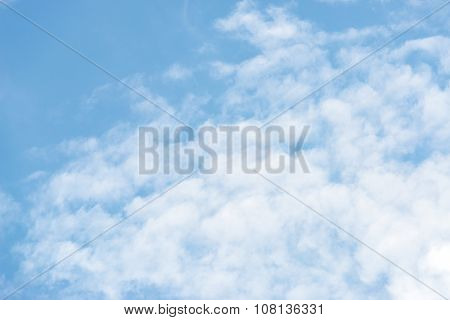 Beautiful Blue Sky With White Cloud
