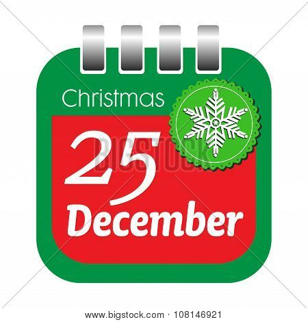 Christmas calendar sheet