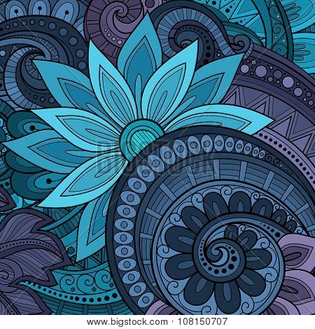 Vector Colored Floral Background