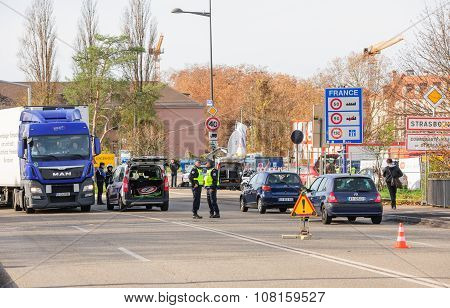 France Paris Attacks - Border Surveillance With Germany