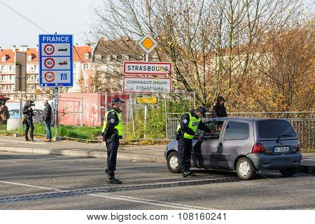 France Paris Attacks - Border Surveillance With Germany