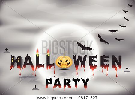 Halloween Night Party Background