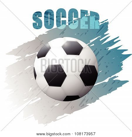 Grunge Design With Soccer Ball