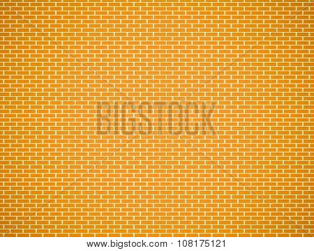 Yellow brick wall pattern, abstract texture background