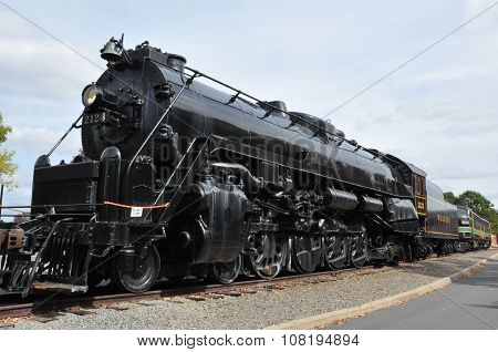 Diesel Locomotive at Steamtown National Historic Site in Scranton, Pennsylvania