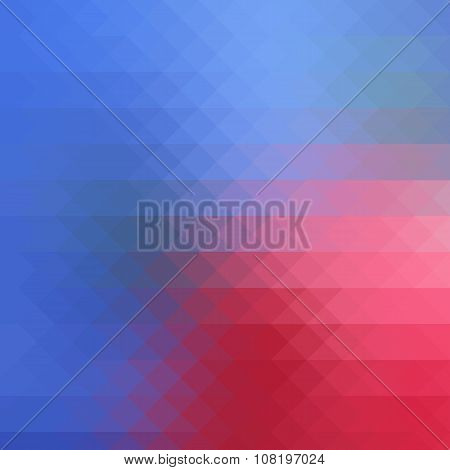 Blue pink triangular polygon pattern background