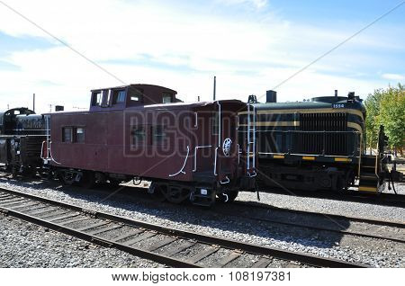 SCRANTON, PA - SEP 26: Trains at the Steamtown National Historic Site in Scranton, PA, as seen on Sep 26, 2015. The site also features several original outbuildings dated between 1899 and 1902.