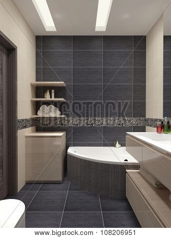 Master Bathroom In A Modern Style