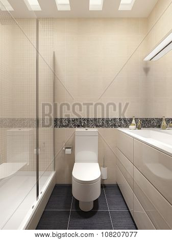 Guest Bathroom In A Modern Style