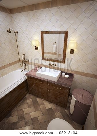Bathroom In Provence Style
