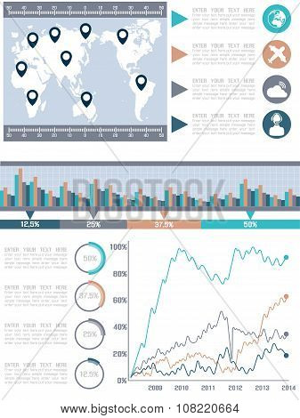 Abstract Business Documents,flyers,posters And Placsrds,flat,business And Icons 6