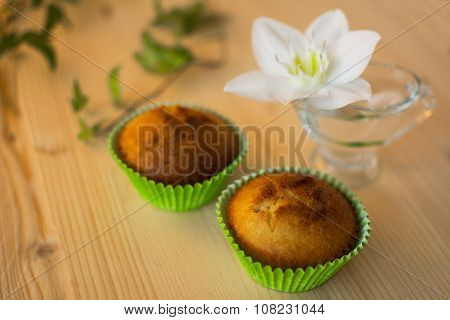 Muffins In Green
