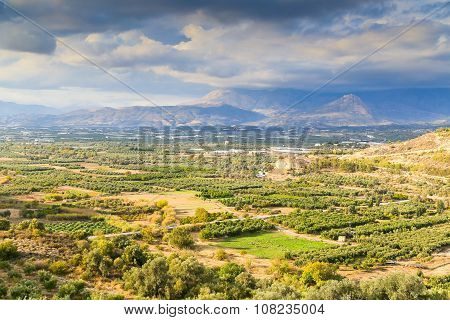 Messara Plain In Crete