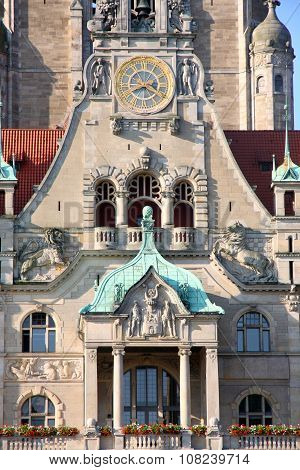 New Town Hall (rathaus) In Hanover, Germany