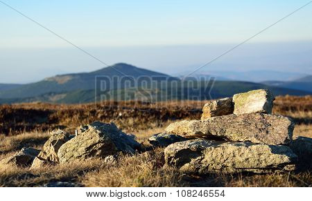 The Beautiful Landscape Of Mountains, The View From The Top.