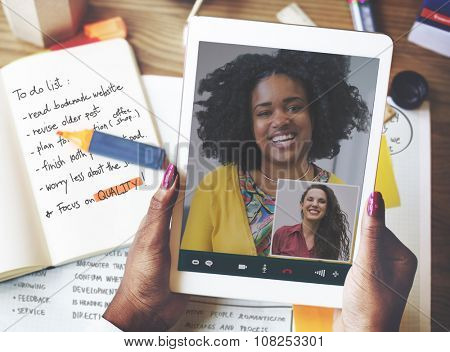 Video Call Facetime Chatting Communication Concept