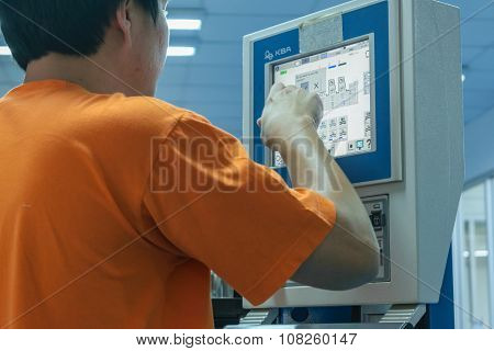 Man Work In Printery