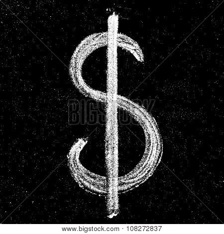 Hand-drawn dollar sign