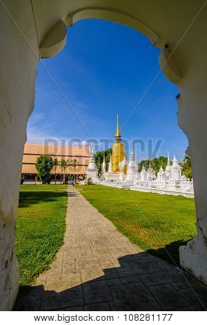 Wat Suan Dok (monastery) in Chiang Mai Thailand