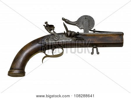 The Old Gun Powder Tester On The White Background,