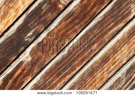 Surface Of Old Wooden Brown Planks