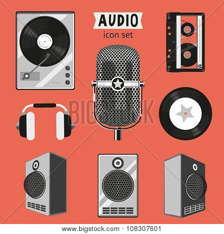 Audio Icon Set