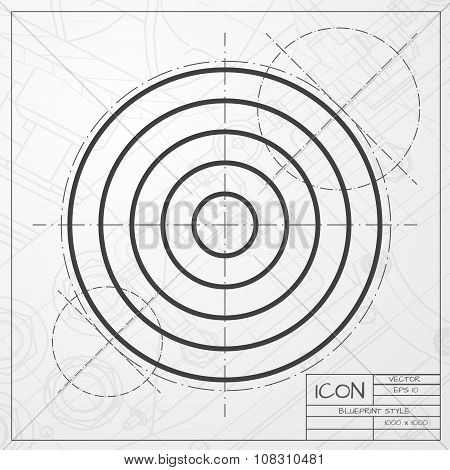 Vector target icon