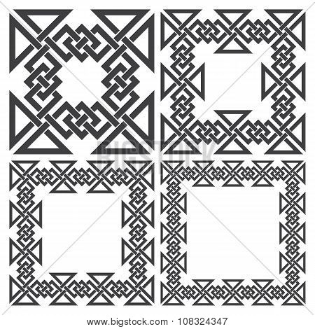 Set of square frames
